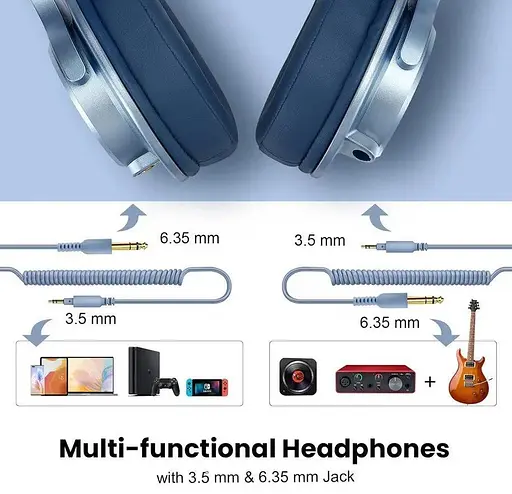 Професійні навушники OneOdio A70D Pro безпровідні синій - фото 3