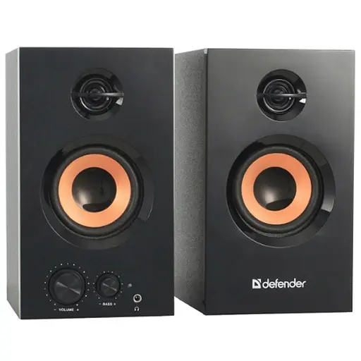 Акустические колонки Defender Aurora S20 (2.0) 2x10W (дерево) Черные