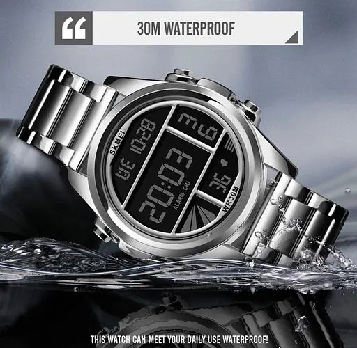 Наручний чоловічий годинник Skmei 1448 Indigo Сріблястий - фото 5