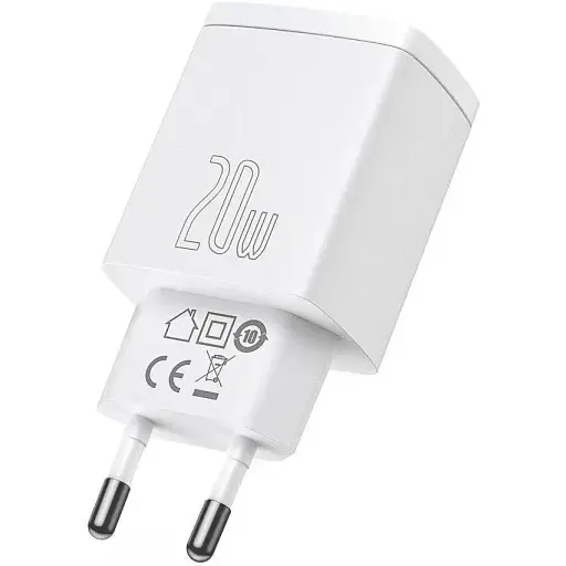 Блок живлення Baseus CCXJ-B02 Compact Quick Charger PD+QC3.0 20W - фото 1
