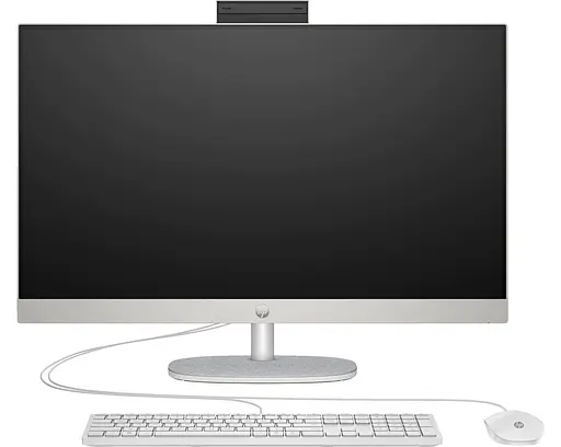 Моноблок HP 27 All-in-One 27-cr1004ua FHD IPS/Intel U7-155U/16GB/512SSD/UMA/DOS/Shell White (A45E3EA) - фото 1