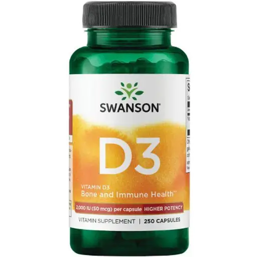 Витамин D Swanson Vitamin D3 2000 IU 50 мкг 250 капсул