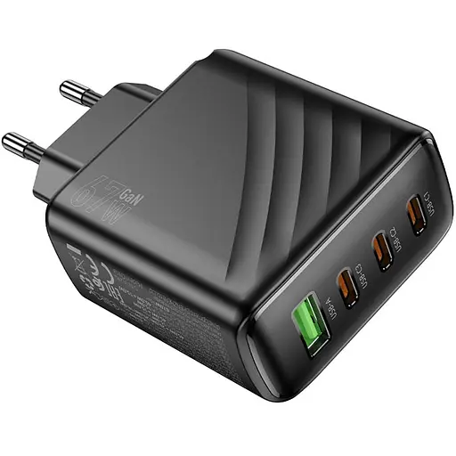 МЗП Hoco CS27A Supply PD67W (1USB-A/3C) Black - фото 3