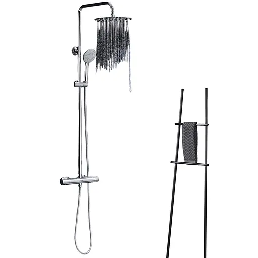 Термостатична душова лійка Ulytid 38℃ хромована душова система для ванної кімнати