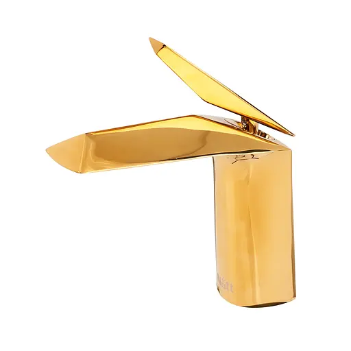 Смеситель для умывальника золотой Nett DRG-66 Золотой - фото 2