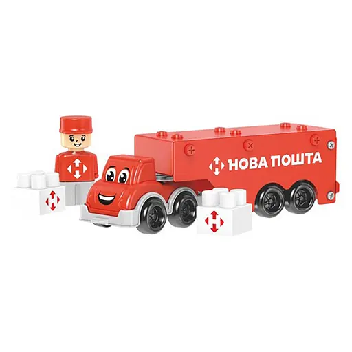 Дитячий металевий конструктор "Нова Пошта" 1416TXK, 135 деталей - фото 8