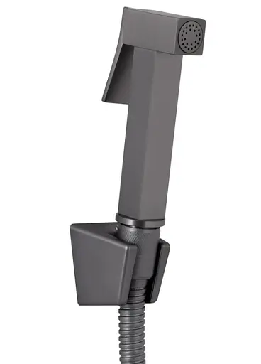 Змішувач для умивальника Qtap Gemini (з гігієнічним душем) Gunmetal Black PVD QTGEM272GMB45692 - фото 3