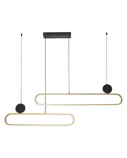 Підвісний світильник, люстра Goldlux 333902 Florentyna LED 1x48W 4000K 6000Lm IP20 золотий - фото 1