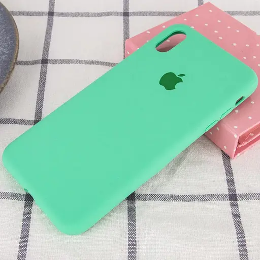 Чехол Epik Silicone Case Full Protective AA для Apple iPhone X/XS 5.8 Зеленый/Spearmint - фото 2