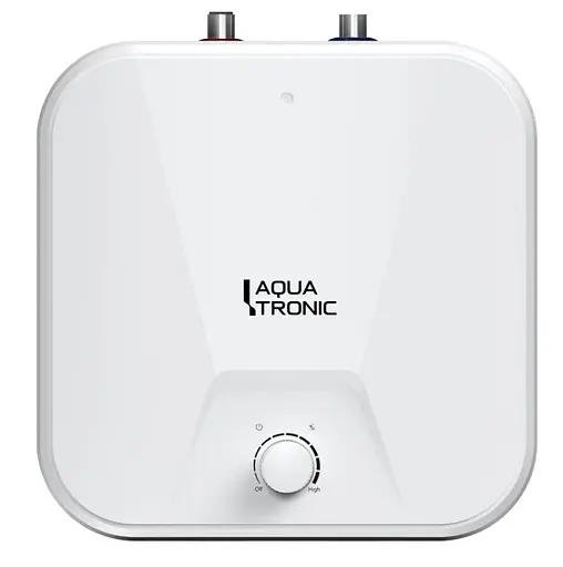 Водонагрівач електричний Aquatronic, 1500 Вт, мокрий ТЕН, 15 л під мийку, вертикальний, квадратний, білий (Сompact WU1515 C2M) - фото 1