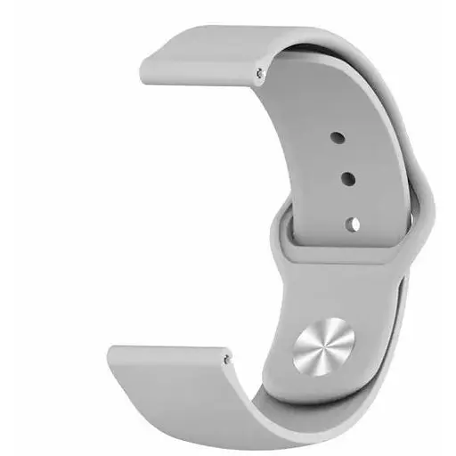 Ремінець Silicone 20 mm Watch Active/Galaxy S4 42 mm/Gear S2/Xiaomi Amazfit Сірий - фото 1