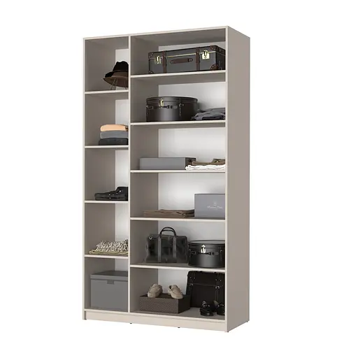 Шафа 3-дверна MebelStar Оскар ДСП BG, 4 додаткові полиці 120x52x220 см Кашемір (MBS-4585) - фото 2