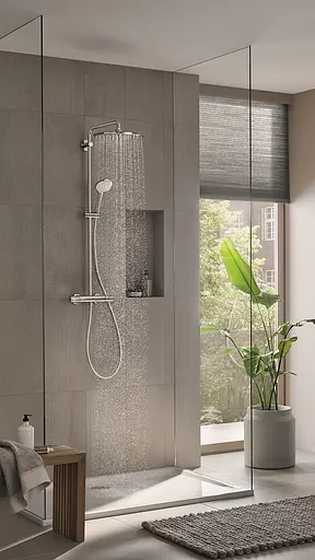 Душова система з термостатом для настінного монтажу Grohe Euphoria System 310 26075001, Хром - фото 4