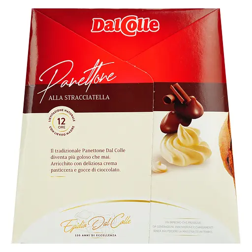 Кекс Dal Colle Panettone Stracciatella со сливочным кремом 750 г - фото 3