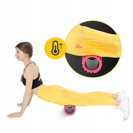 Массажный ролик 4FIZJO 33 x 14 см (валик, роллер) Pink (P-5907739310088) - фото 10