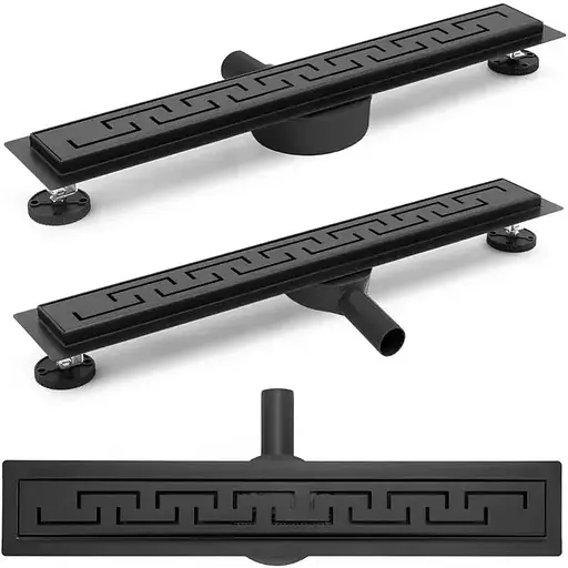 Трап для душу Rea Greek 80 PRO black REA-G8025 - фото 1