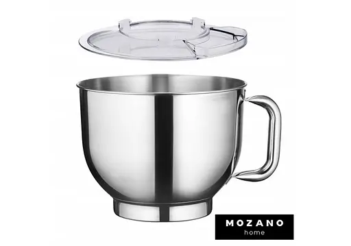 Кухонный комбайн Mozano профессиональный тестомес 3в1 Kitchen Machine 2300 Вт чаша 6,2л Silver Кулинарная книга в подарок - фото 6