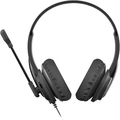 Наушники A4Tech HU-10 Black USB поворотный микрофон динамики 40 мм 105 дБ 32 Ом 2 м - фото 2