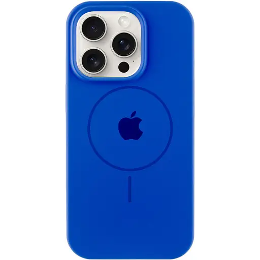 Чохол Epik Silicone Case Full Protective AA with MagSafe для Apple iPhone 16 Pro 6.3 Синій/Capri Blue