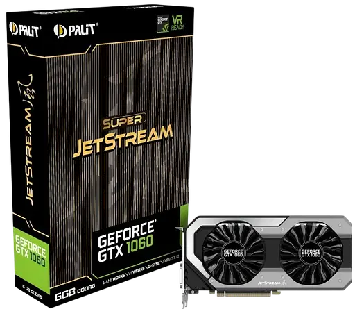 Видеокарта GeForce GTX 1060 6GB Palit Super JetStream (NE51060S15J9-1060J) Б/У - фото 1