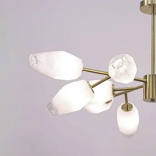 Люстра на 9 плафонів геометричної форми Ø 110 см | Арт. H 827/9 | Line F - фото 3