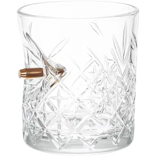 Набор посуды Gun&Fun 3 стакана и графин Хрусталь с пулей - фото 2