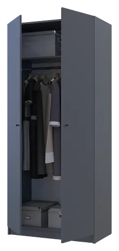 Полиця для одягу Doros Promo Графіт 3шт. 86.7х35х1.6 (41516029) - фото 5