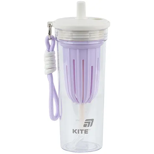 Стакан для води Kite біло-ліловий 650 мл (K25-1219-2)