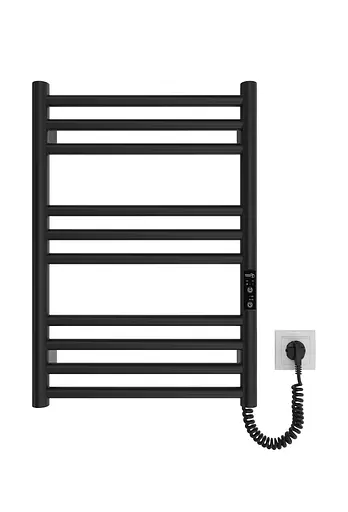 Электрический полотенцесушитель HF Greenwich 570x430 black matte 6.1.0300.06.BM, Черный матовый, универсальное (коннектор), Электронный - фото 2
