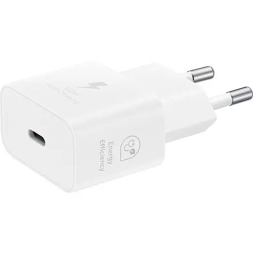 Samsung Зарядний пристрій мережевий 25Вт USB-С кабель USB-C > USB-C 1 м білий - фото 5