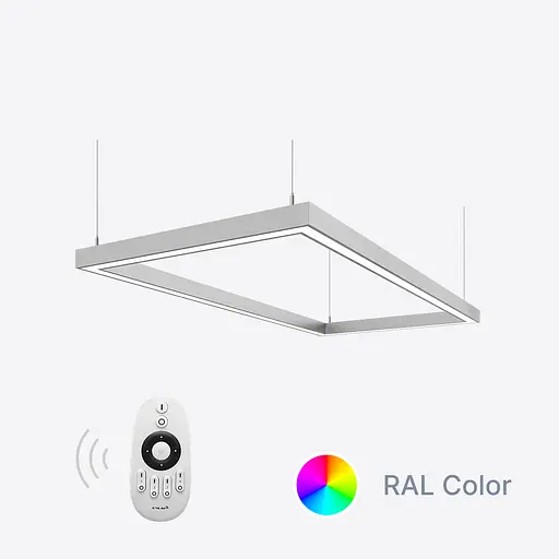 Димуємий світлодіодний світильник X-LED 180ВТ прямокутник ral (1240*640*43) LSNP-180dc - фото 1