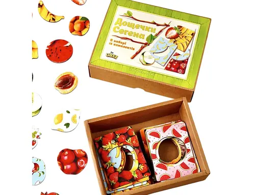 Пазл сортер Доски Сегена фрукты, UBEE - фото 2