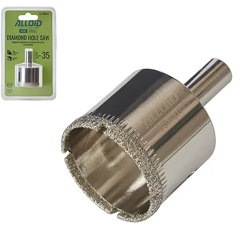 Свердло корончате Alloid Building Tools алмазне по склу та кераміці 35 мм (GS-50035) - фото 2