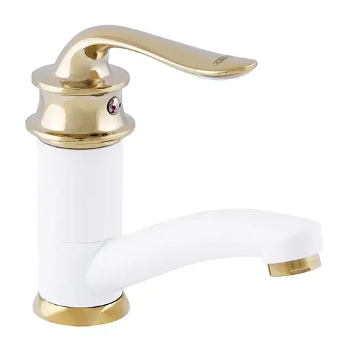 Змішувач для умивальника Zerix Z45219-7 ZX0498 Білий матовий - фото 1