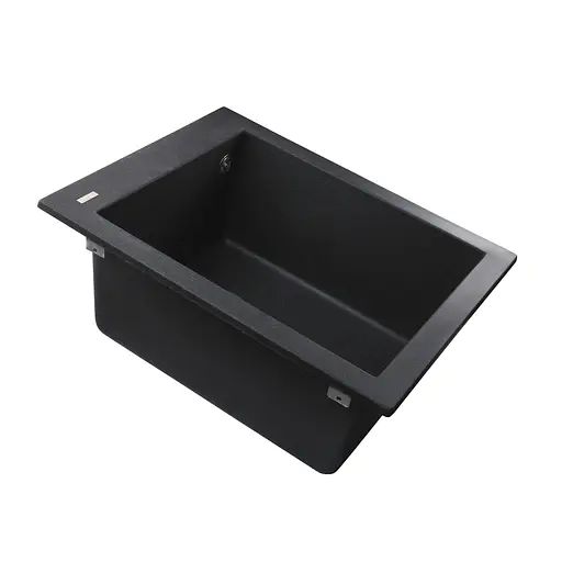 Гранитная мойка Globus Lux Lama графит 410x500 мм А0001, Графит - фото 3