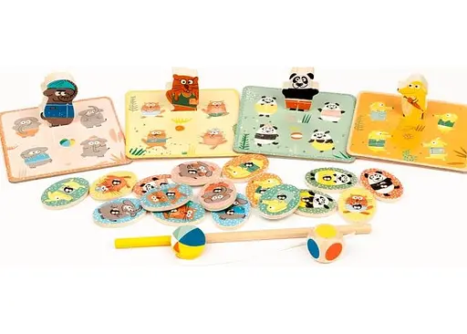 Настольная игра Djeco Набор игр 4 в 1 Лудопарк (Ludo Park) (DJ01698) - фото 5