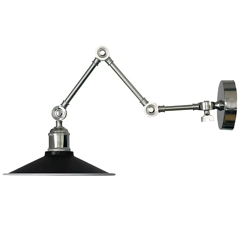 Настенное бра никелированное 4-х поворотное, PikArt арт. 3303 черный - фото 1