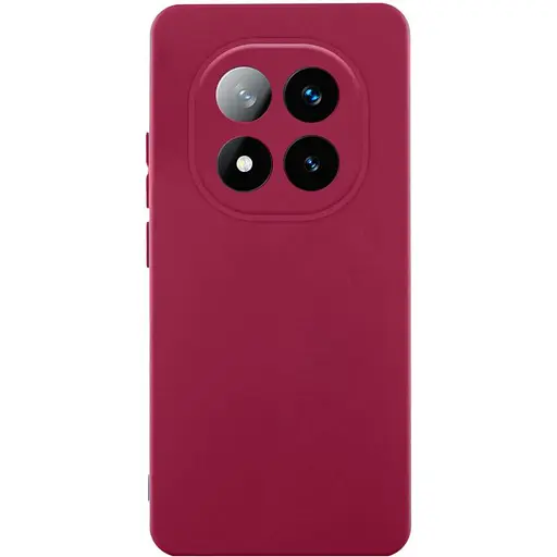 Чохол Getman TPU Liquid Silk Full Camera для Xiaomi Redmi Note 14 Pro 4G Бордовий/Marsala