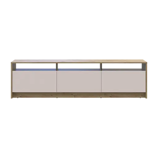 Тумба ТВ Doros U3 Дуб Артізан/Кашемір ДСП 180х33х43 (41516203) - фото 5