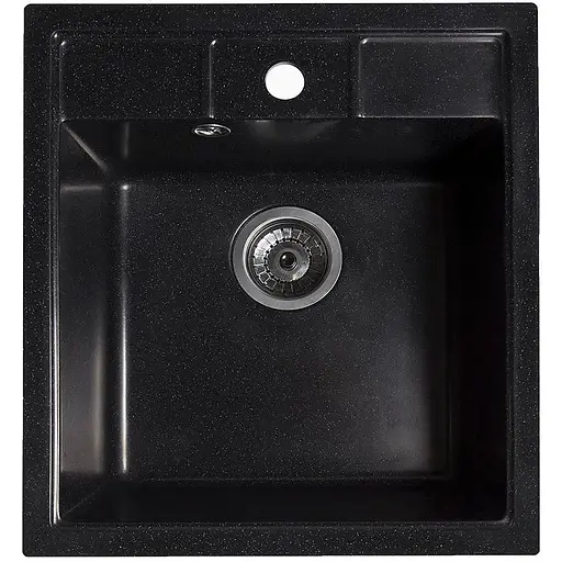 Гранітна кухонна мийка Romzha Adiere Antracit (901) - фото 1