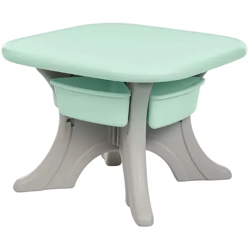 Детский столик с двумя стульями Bambi NEW TABLE-5 бежево-мятный - фото 2