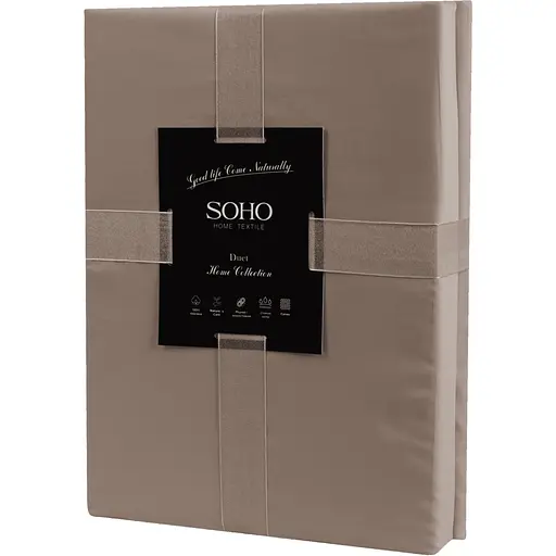 Комплект постельного белья Soho Duet евро Beige/Mocha (Евро Duet 200*230 Beige/Mocha) - фото 3