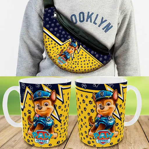 Подарунковий набір: Сумка-бананка + Кружка Щенячий патруль "Paw Patrol" дитячий, для хлопчика (00193)