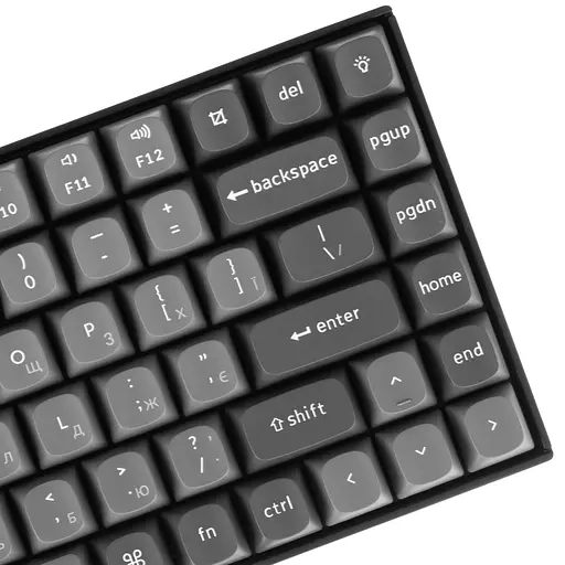Keychron Клавиатура механическая K2 Max 84Key, K Super Banana, WL/BT/USB-A, QMK, EN/UKR, RGB, черный - фото 5
