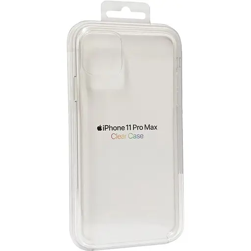 Оригинальный противоударный чехол Apple Clear Case Hardshell для iPhone 11 Pro Max Прозрачный MX0H2ZM/A - фото 2