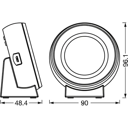 Нічний світильник Ledvance Nightlux Clock White (4058075757721) [152298] - фото 5