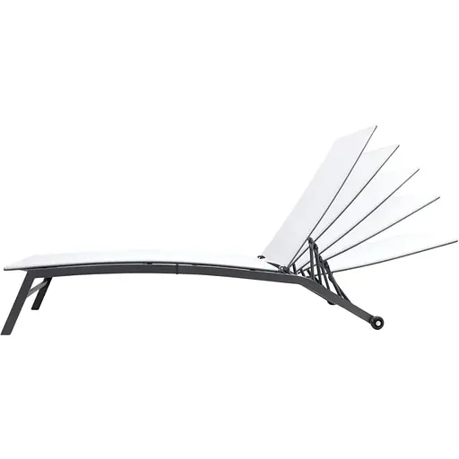 Садовый лежак Chomik Garden Line Soul с серыми колесами - фото 5
