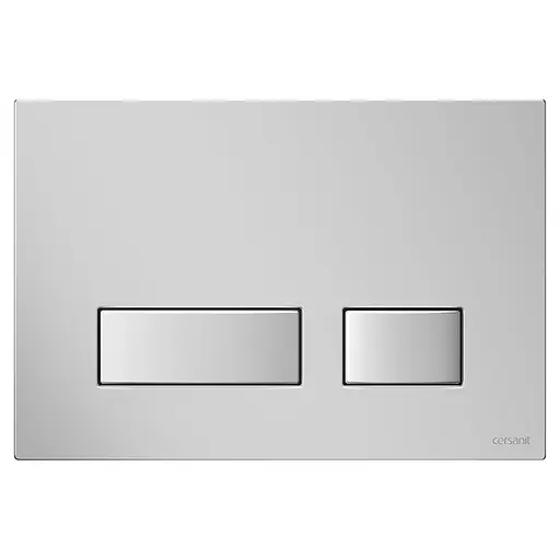 Клавіша змиву Cersanit Movi для інсталяції Aqua хром матовий K97-513, Хром - фото 1