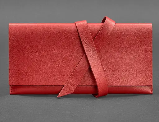 Кожаный женский тревел-кейс Voyager 1.0 красный - фото 1