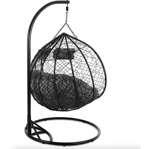 Підвісне крісло-кокон Di Volio Foggio двомісне чорний - фото 6